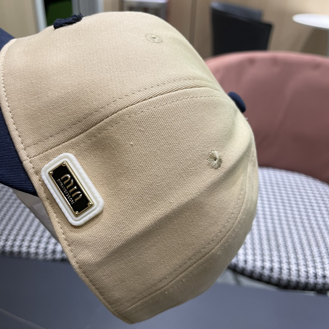 谬谬miumiu 2025原单春夏新款棒球帽，正品开模订制，原版做工细致质量超赞！