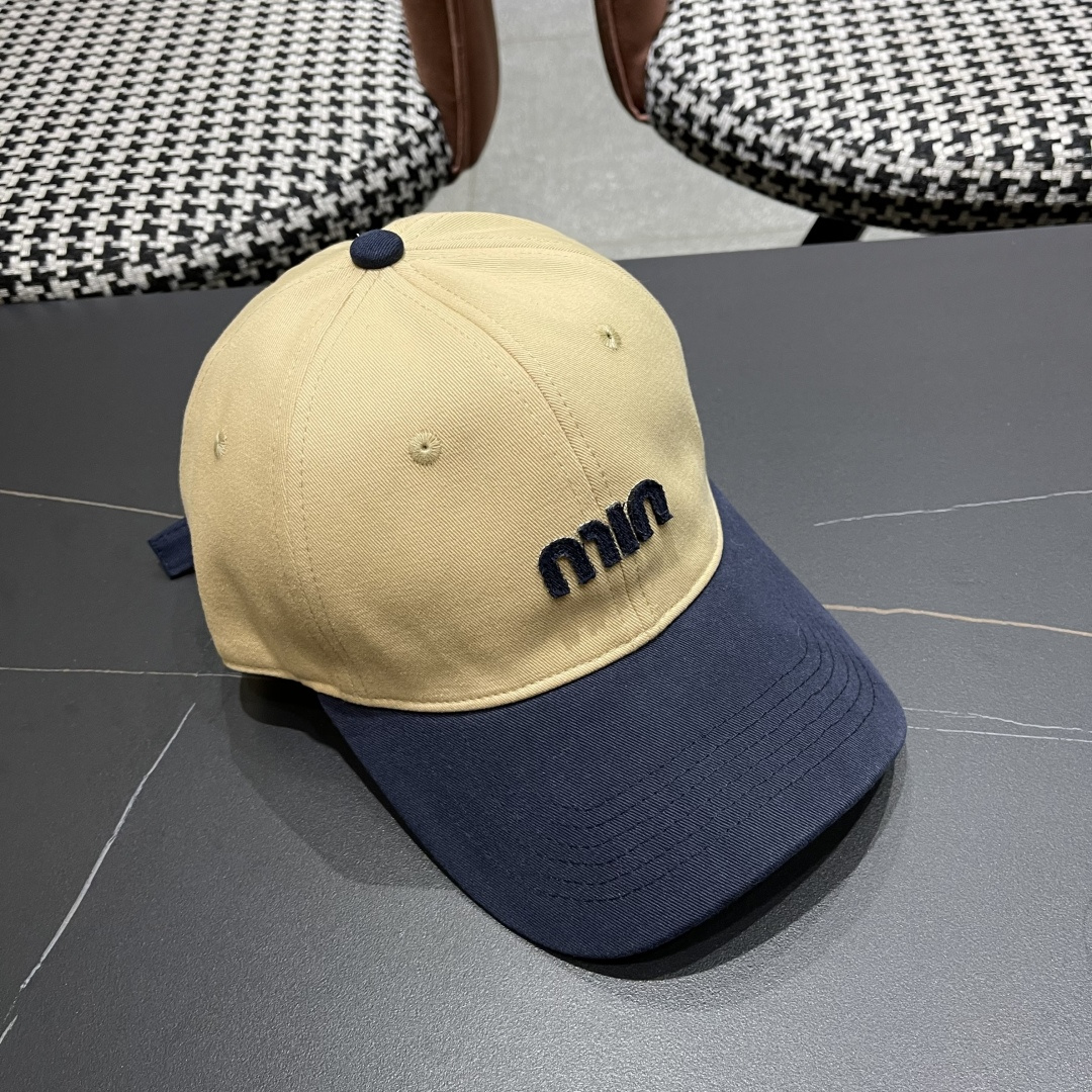 谬谬miumiu 2025原单春夏新款棒球帽，正品开模订制，原版做工细致质量超赞！