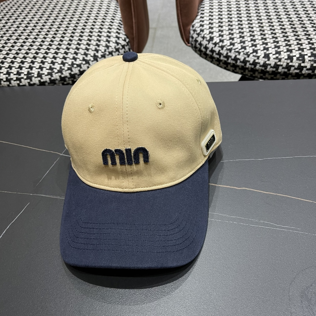 谬谬miumiu 2025原单春夏新款棒球帽，正品开模订制，原版做工细致质量超赞！