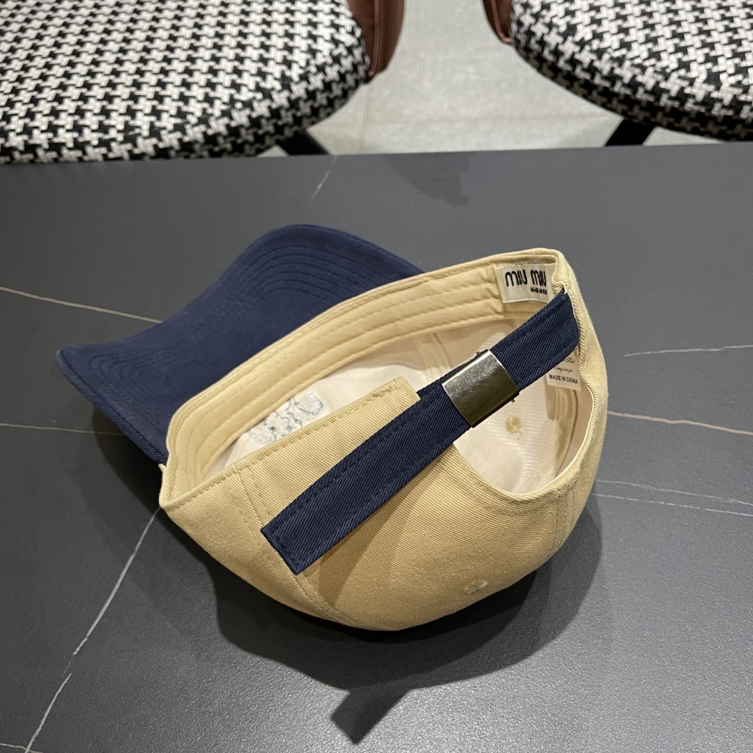 谬谬miumiu 2025原单春夏新款棒球帽，正品开模订制，原版做工细致质量超赞！