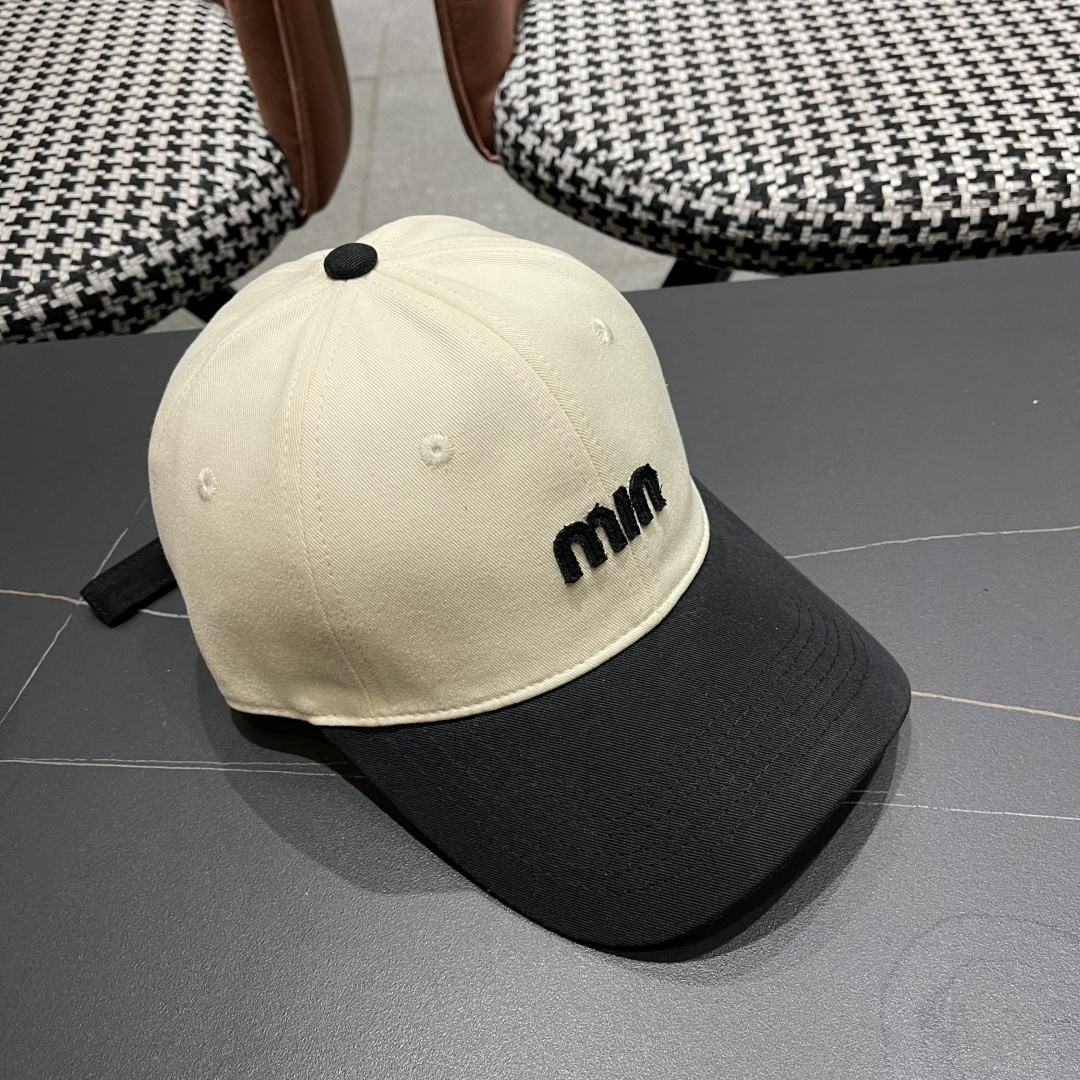 谬谬miumiu 2025原单春夏新款棒球帽，正品开模订制，原版做工细致质量超赞！