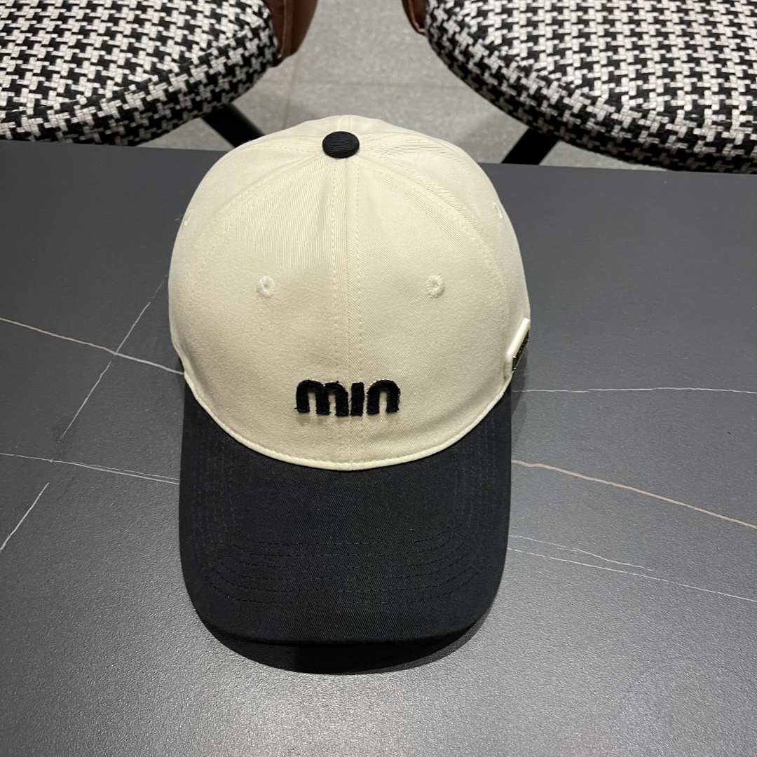 谬谬miumiu 2025原单春夏新款棒球帽，正品开模订制，原版做工细致质量超赞！