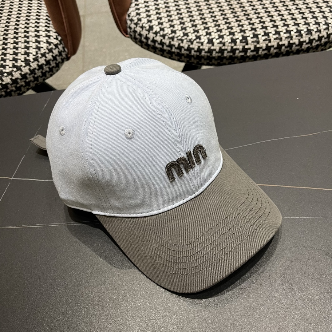 谬谬miumiu 2025原单春夏新款棒球帽，正品开模订制，原版做工细致质量超赞！