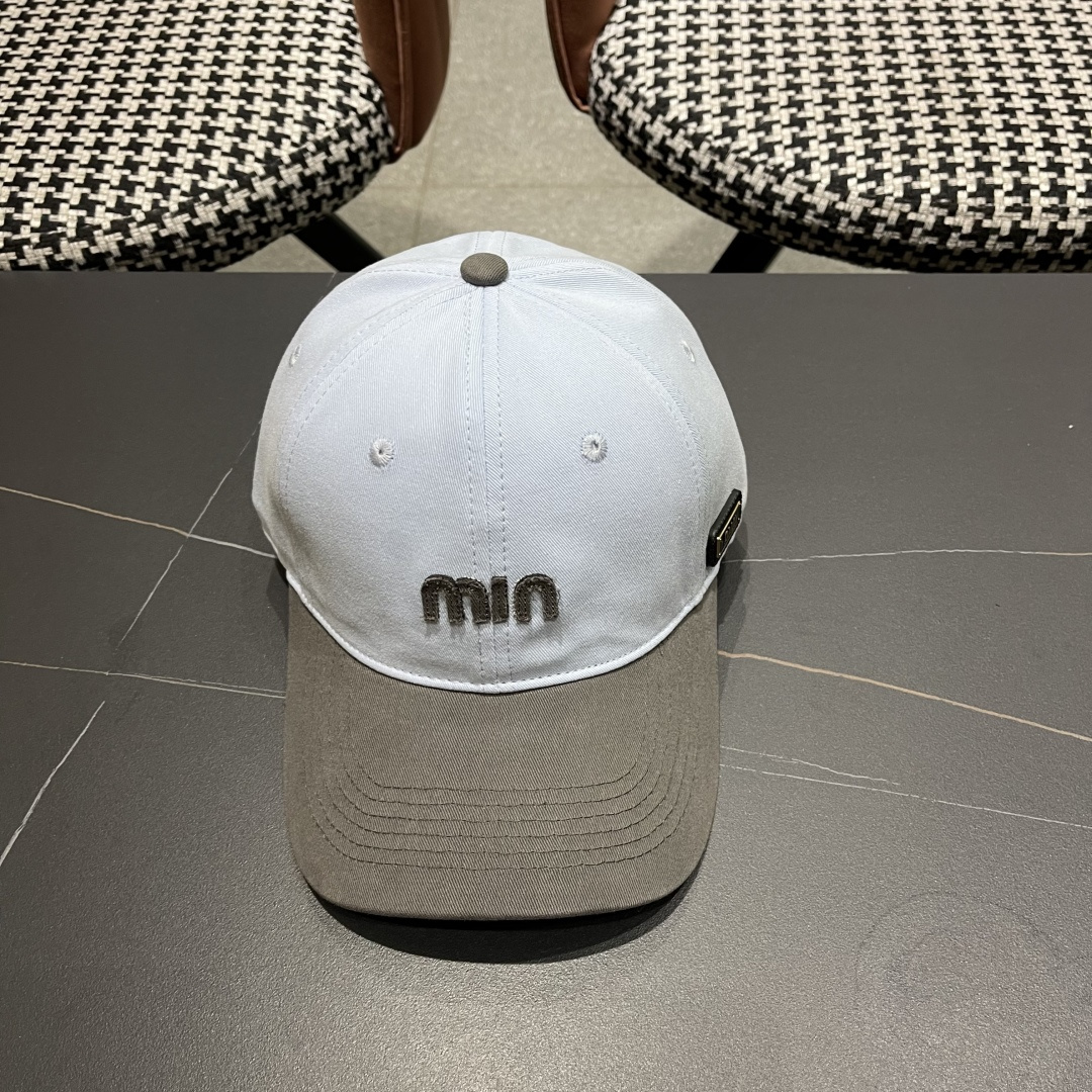 谬谬miumiu 2025原单春夏新款棒球帽，正品开模订制，原版做工细致质量超赞！