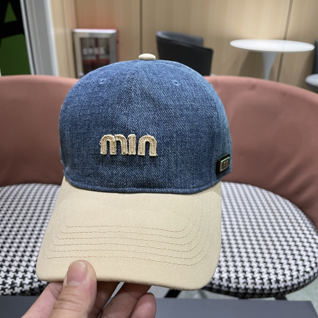 谬谬miumiu 2025原单春夏新款棒球帽，正品开模订制，原版做工细致质量超赞！