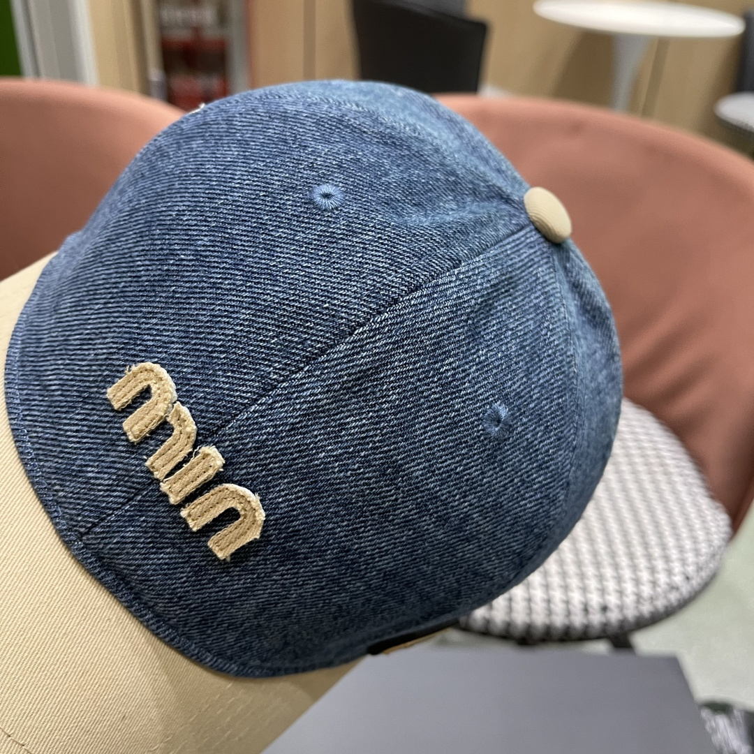 谬谬miumiu 2025原单春夏新款棒球帽，正品开模订制，原版做工细致质量超赞！