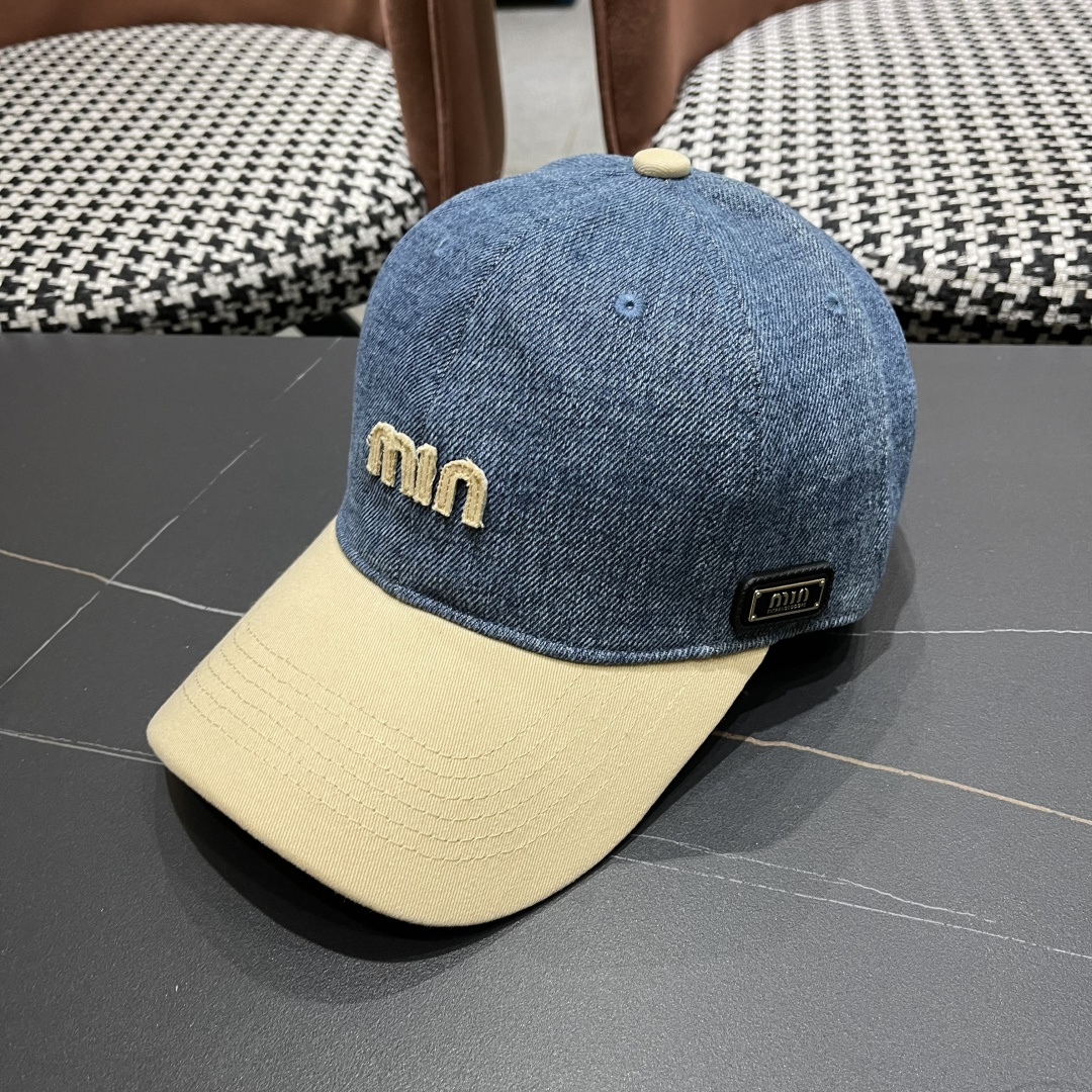 谬谬miumiu 2025原单春夏新款棒球帽，正品开模订制，原版做工细致质量超赞！