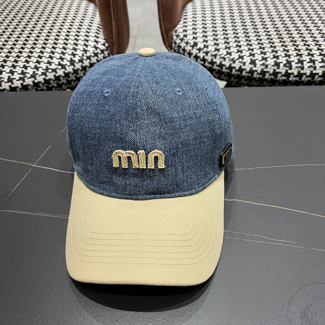 谬谬miumiu 2025原单春夏新款棒球帽，正品开模订制，原版做工细致质量超赞！