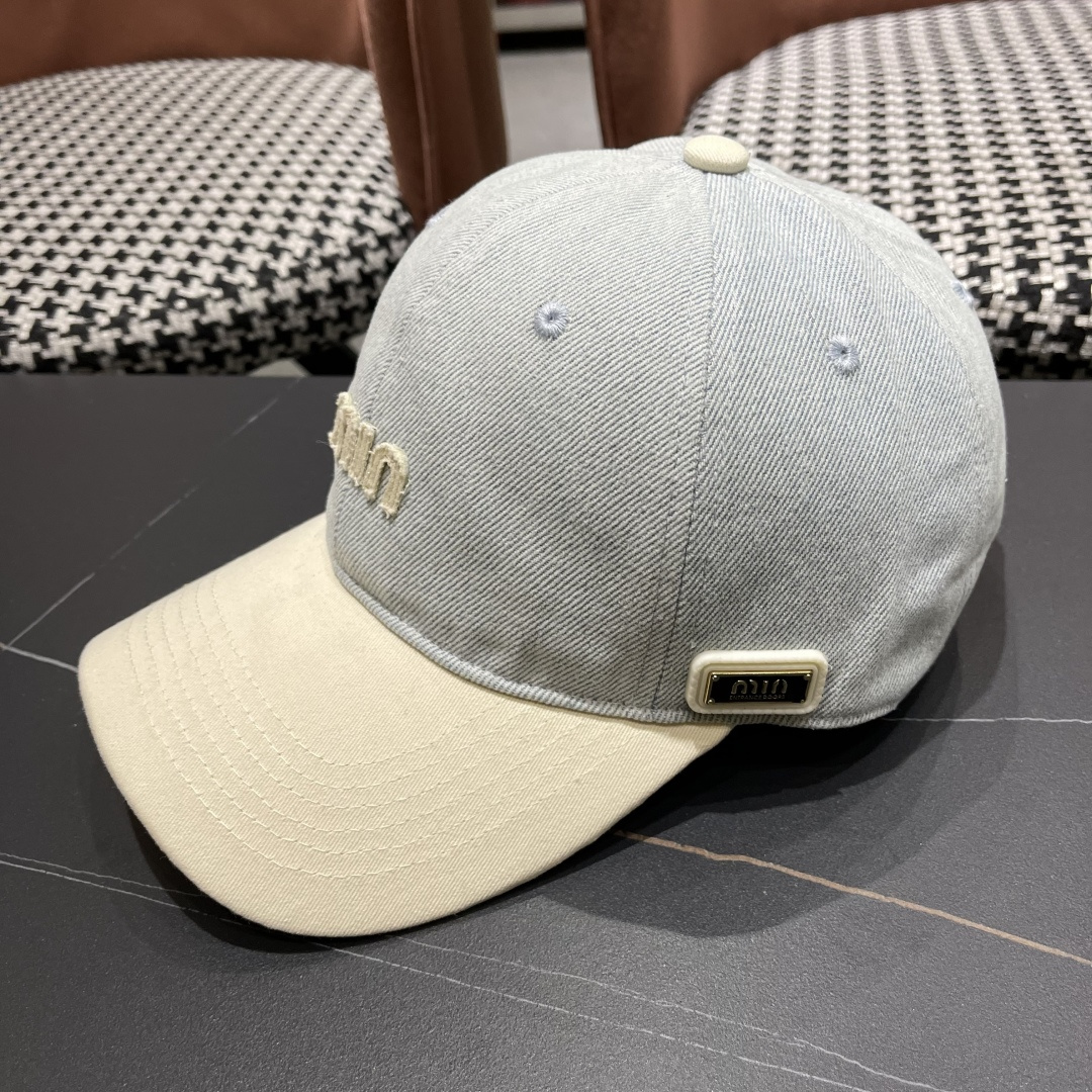 谬谬miumiu 2025原单春夏新款棒球帽，正品开模订制，原版做工细致质量超赞！