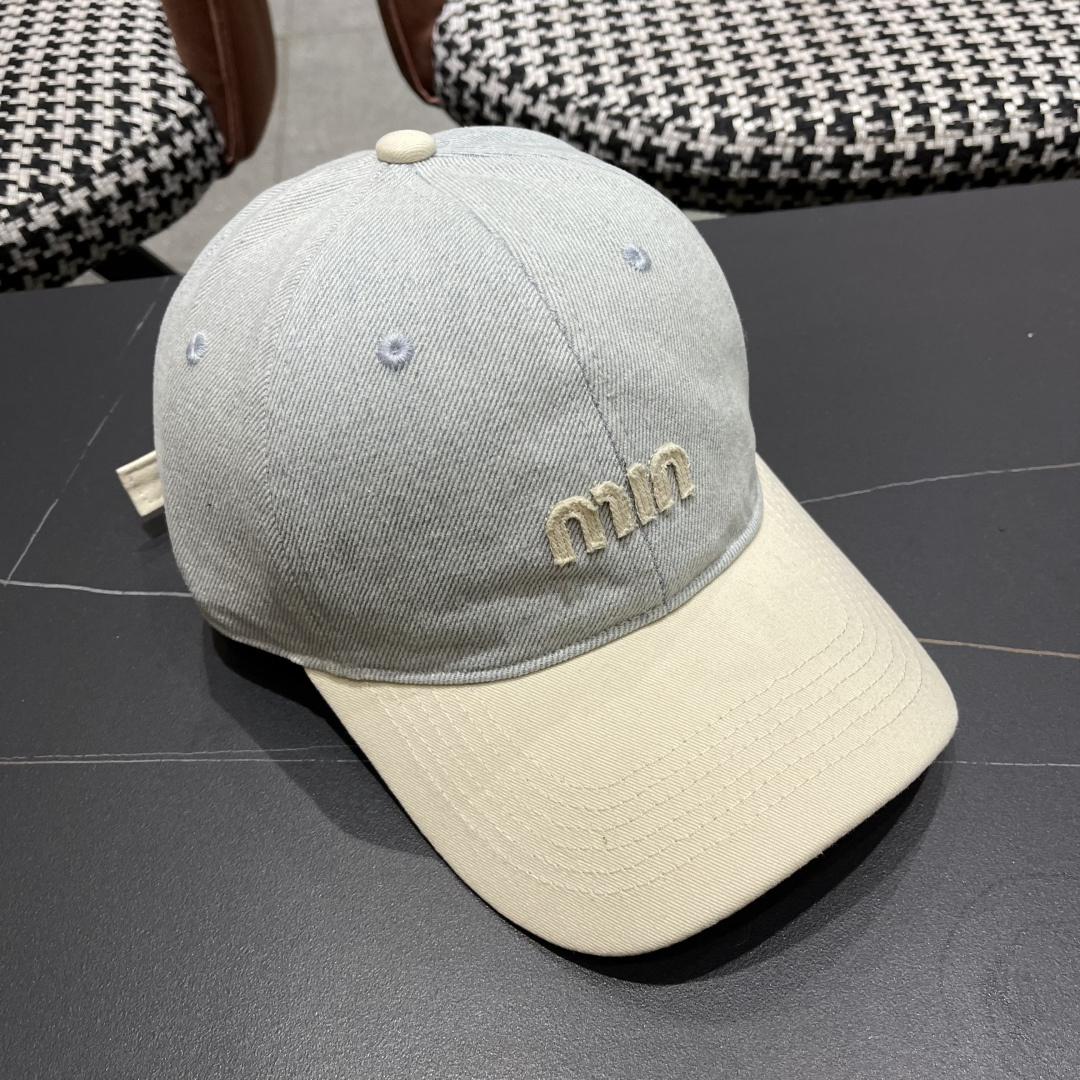 谬谬miumiu 2025原单春夏新款棒球帽，正品开模订制，原版做工细致质量超赞！