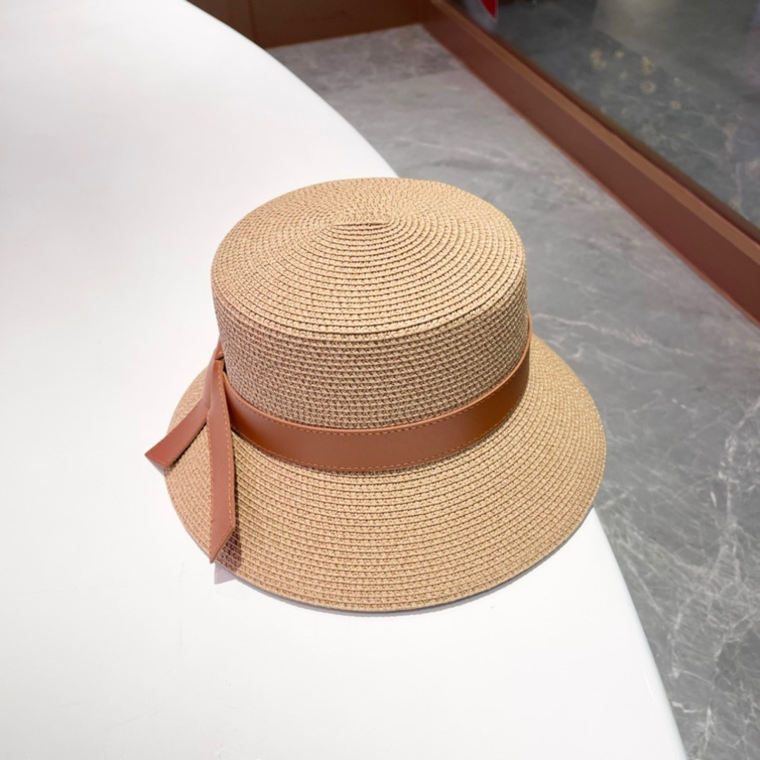  2025新款LV 皮带草编盆帽草帽礼帽🤩简约大方，百搭单品～出街首选，新款帽型超美腻