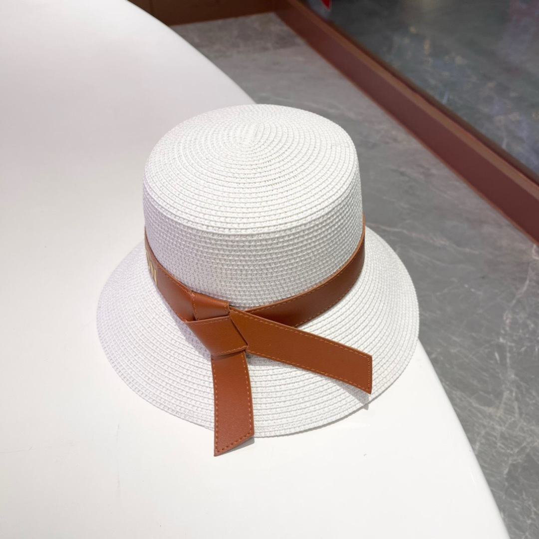  2025新款LV 皮带草编盆帽草帽礼帽🤩简约大方，百搭单品～出街首选，新款帽型超美腻