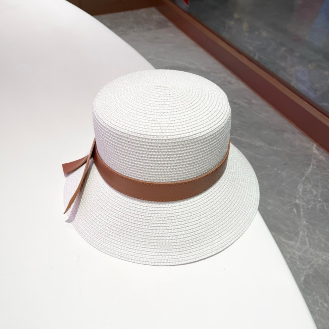  2025新款LV 皮带草编盆帽草帽礼帽🤩简约大方，百搭单品～出街首选，新款帽型超美腻