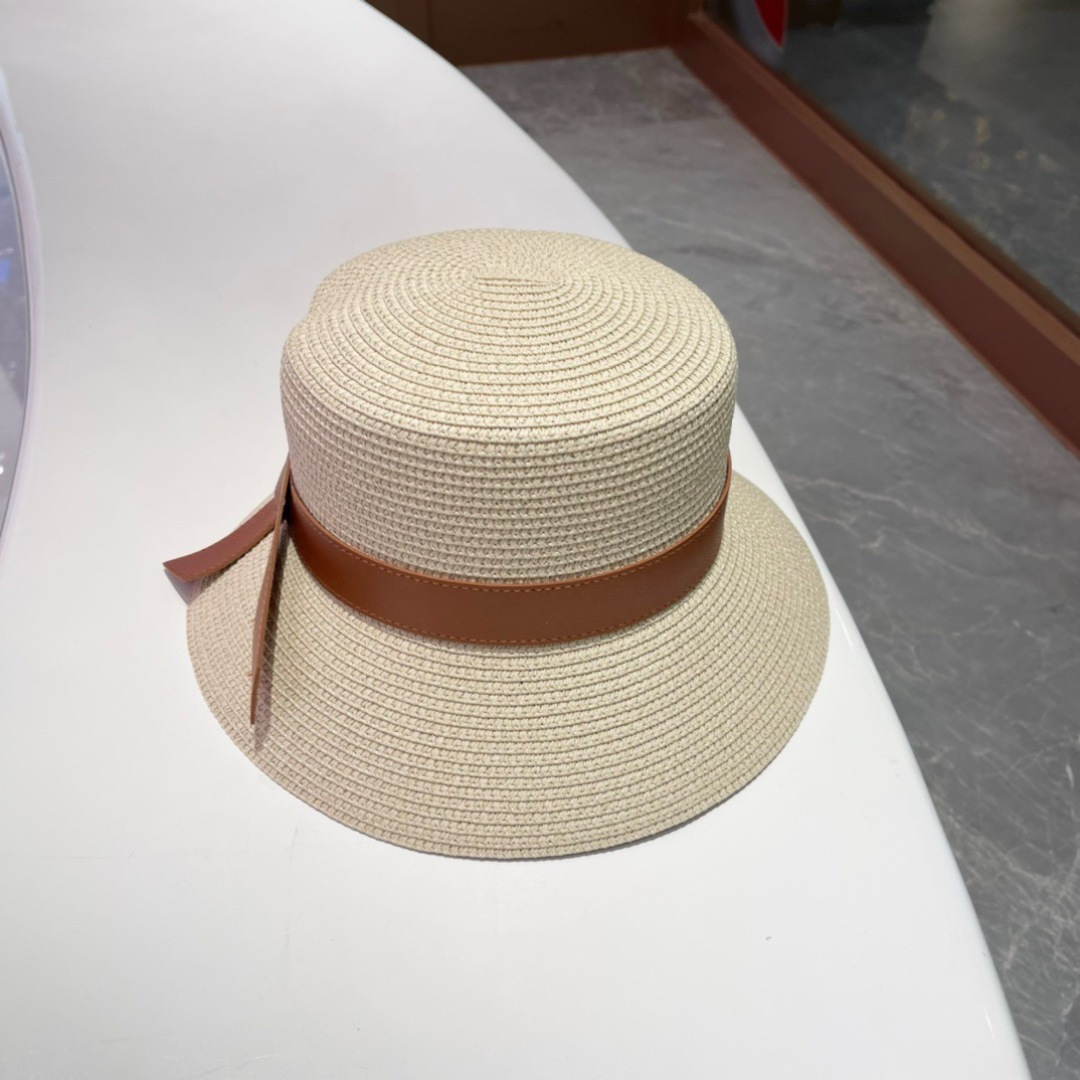  2025新款LV 皮带草编盆帽草帽礼帽🤩简约大方，百搭单品～出街首选，新款帽型超美腻