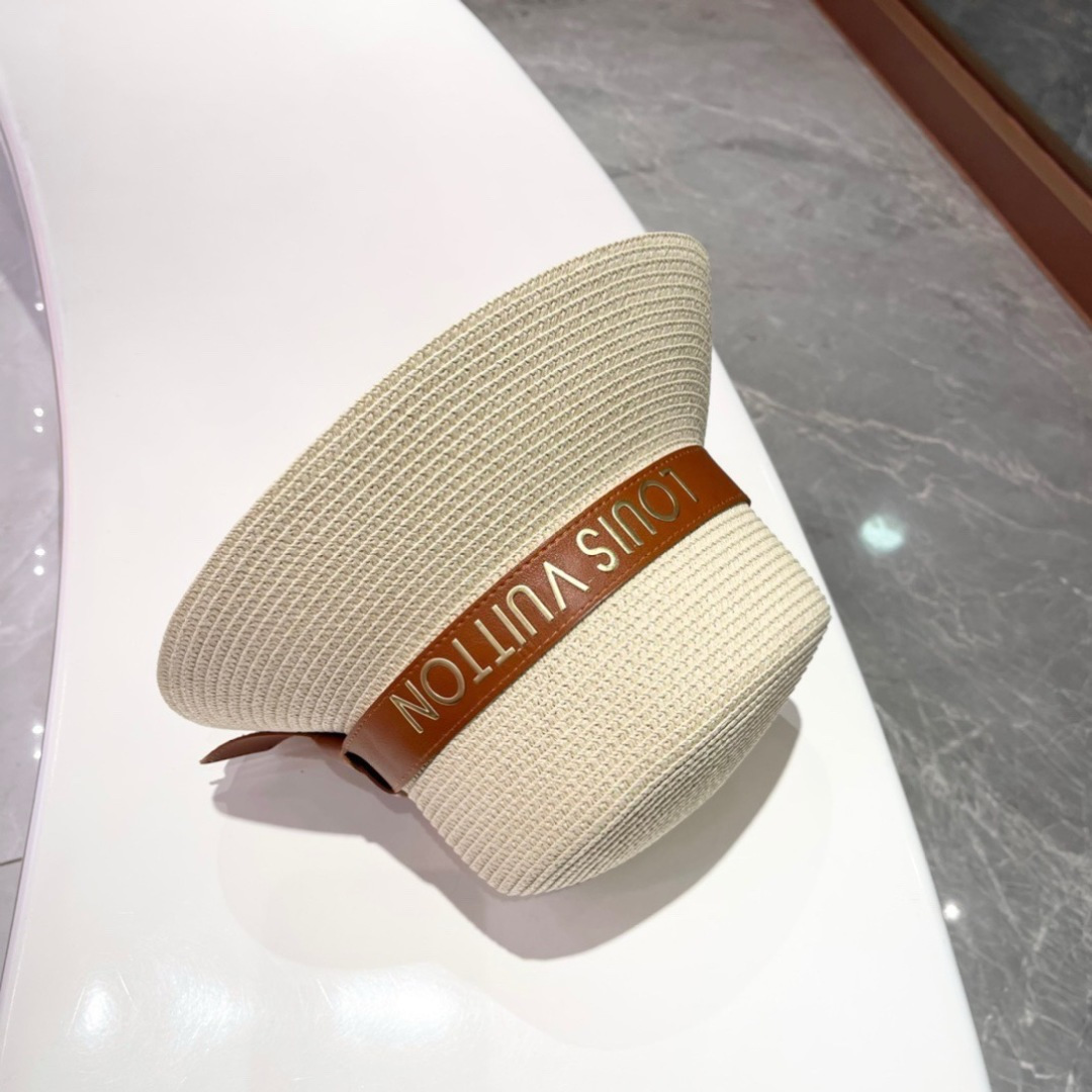  2025新款LV 皮带草编盆帽草帽礼帽🤩简约大方，百搭单品～出街首选，新款帽型超美腻