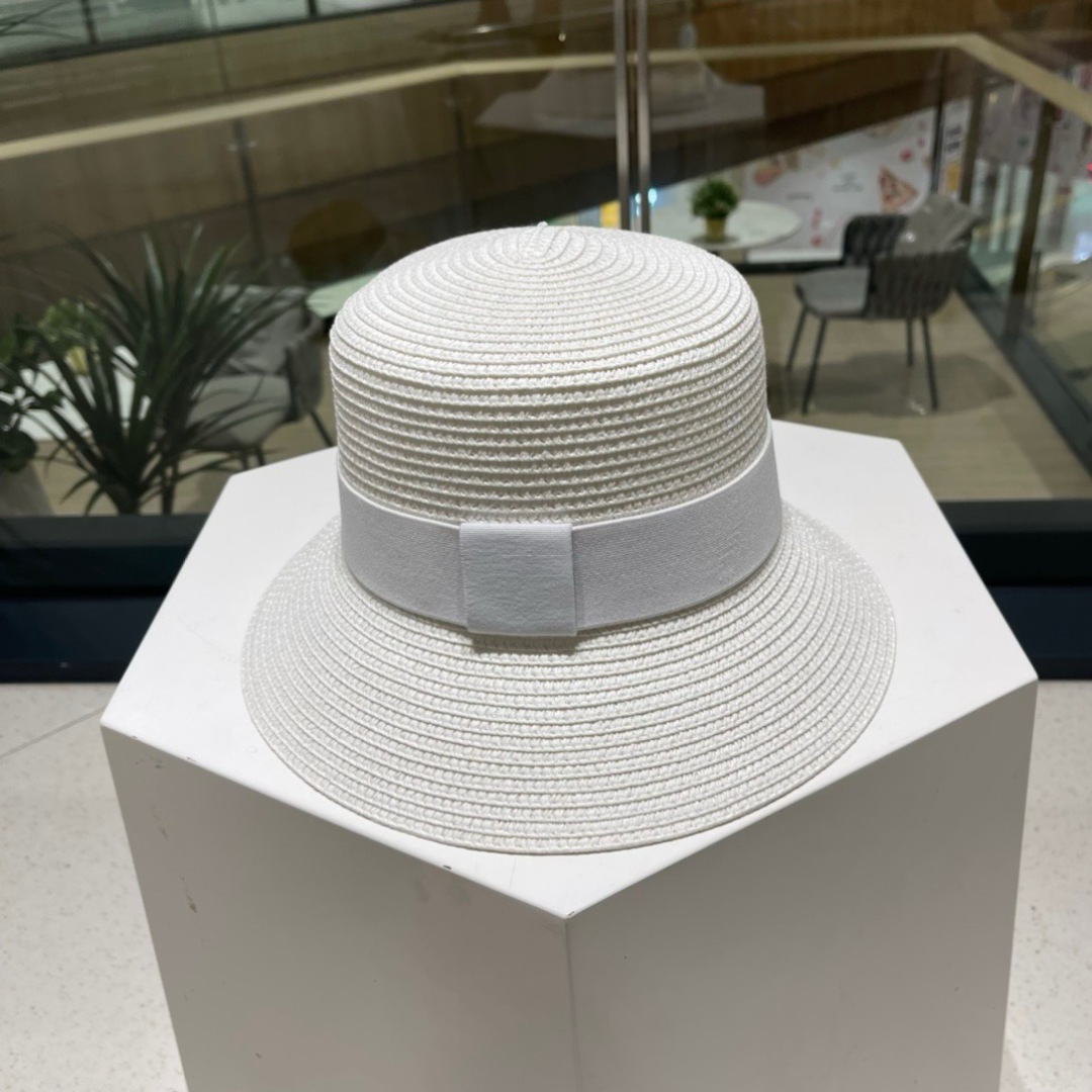  Gucci古奇草帽，纯手工钩织，重工设计风格，沙滩帽，大草帽，头围57cm