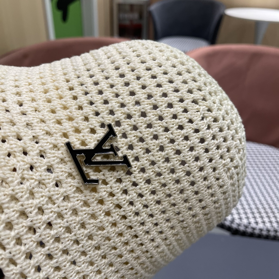  路易威登Lv款帽子女渔夫帽春夏季镂空太阳帽防晒遮阳水水桶帽日系旵脸小盆帽