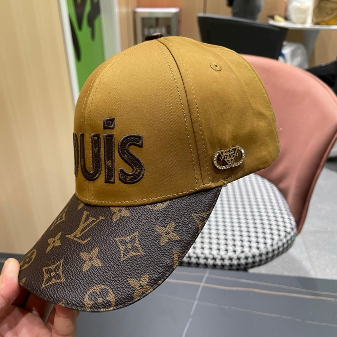 
新款出货LV(路易威登)新款原单棒球帽专柜11开模订制，质量超赞，基础头围56，