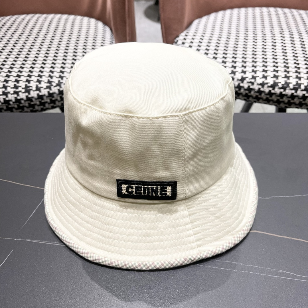  赛琳CELINE2025新款渔夫帽，休闲大方，简约时尚，