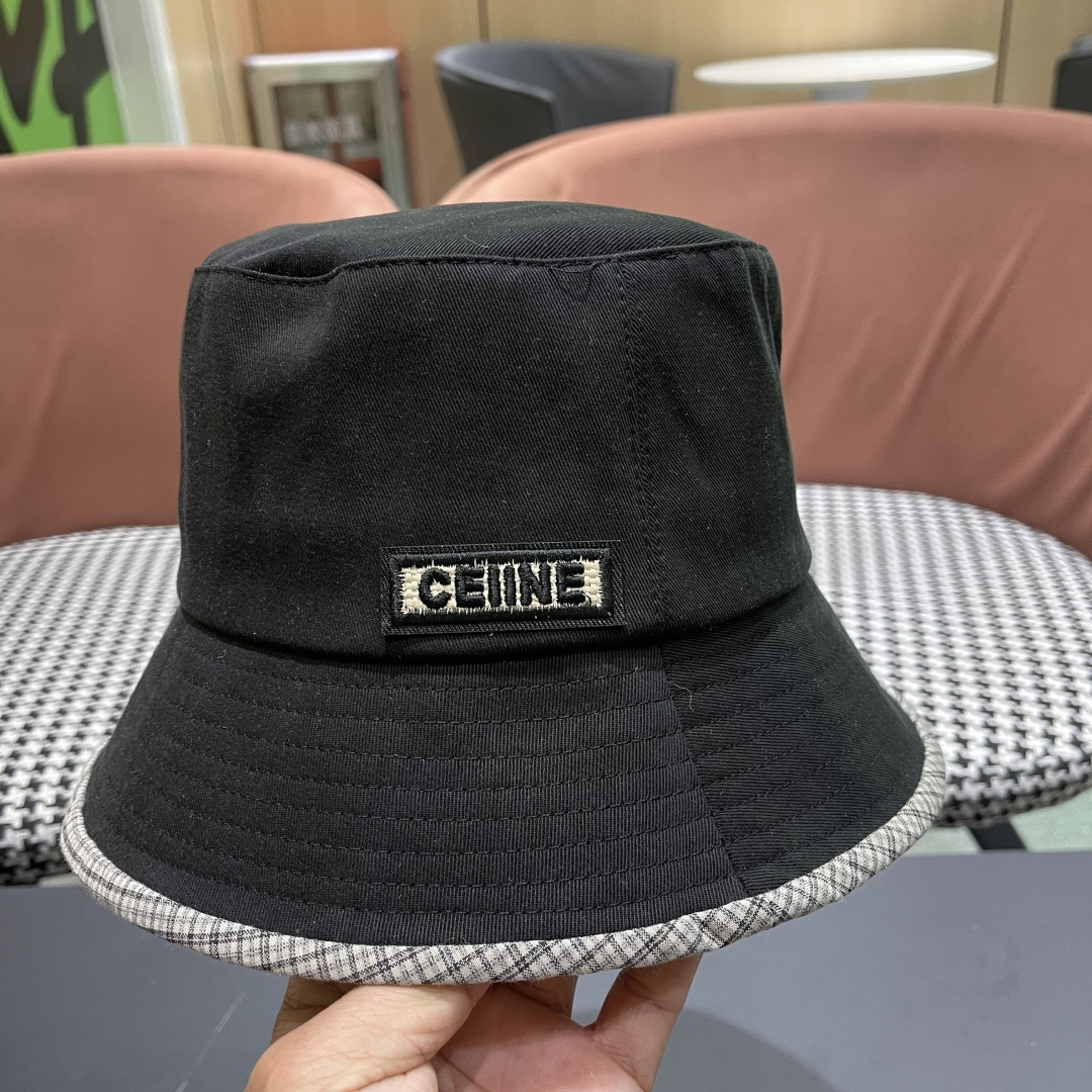  赛琳CELINE2025新款渔夫帽，休闲大方，简约时尚，