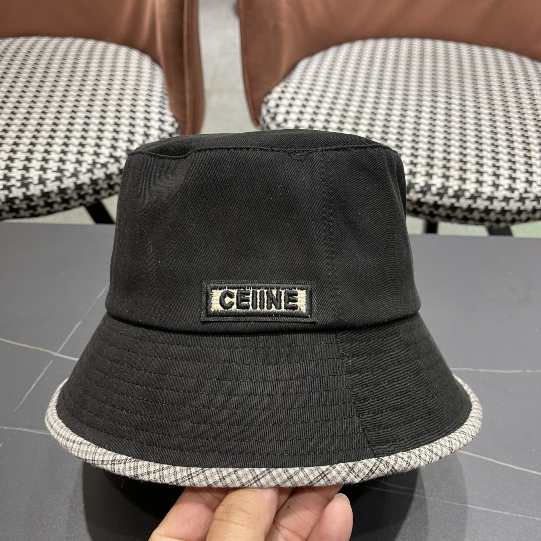  赛琳CELINE2025新款渔夫帽，休闲大方，简约时尚，