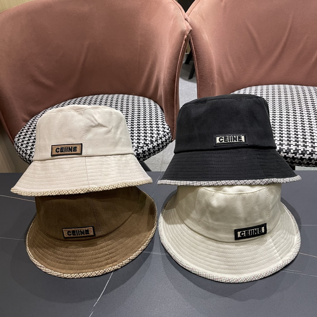  赛琳CELINE2025新款渔夫帽，休闲大方，简约时尚，