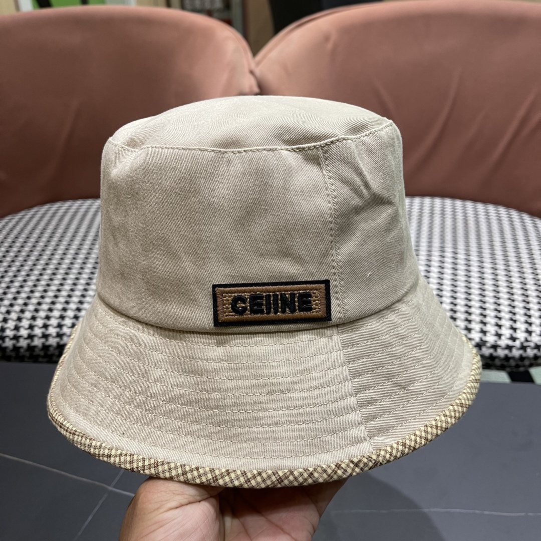  赛琳CELINE2025新款渔夫帽，休闲大方，简约时尚，