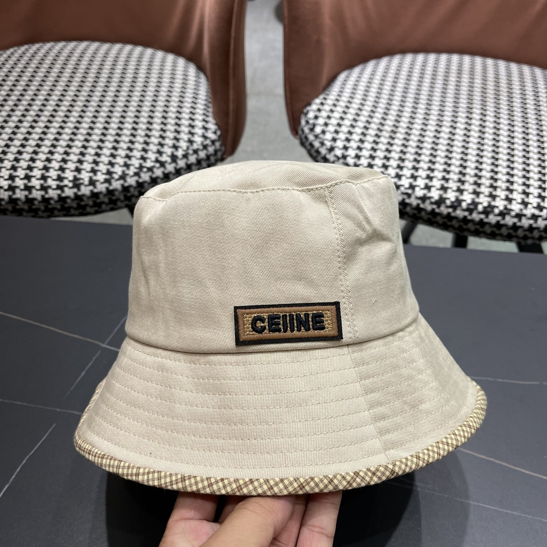  赛琳CELINE2025新款渔夫帽，休闲大方，简约时尚，
