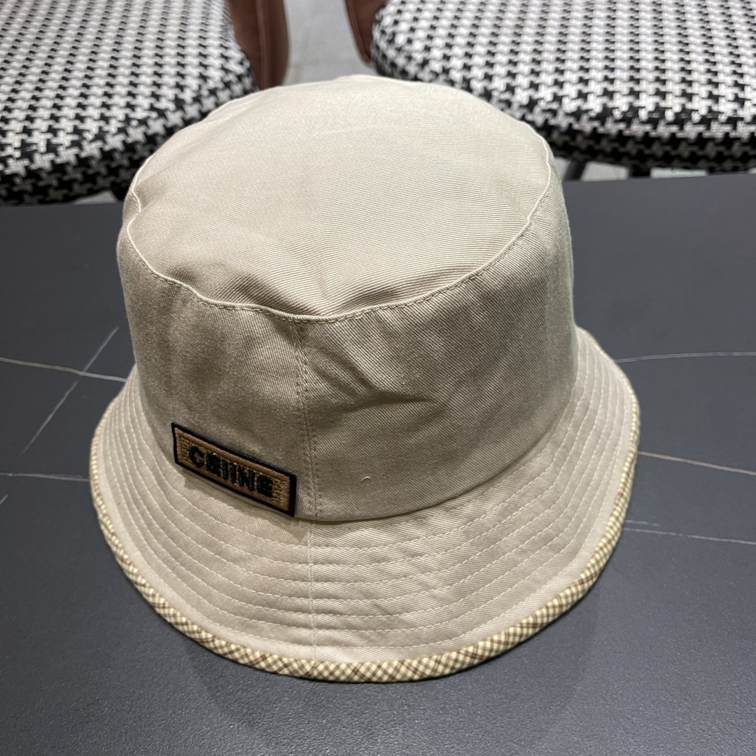  赛琳CELINE2025新款渔夫帽，休闲大方，简约时尚，