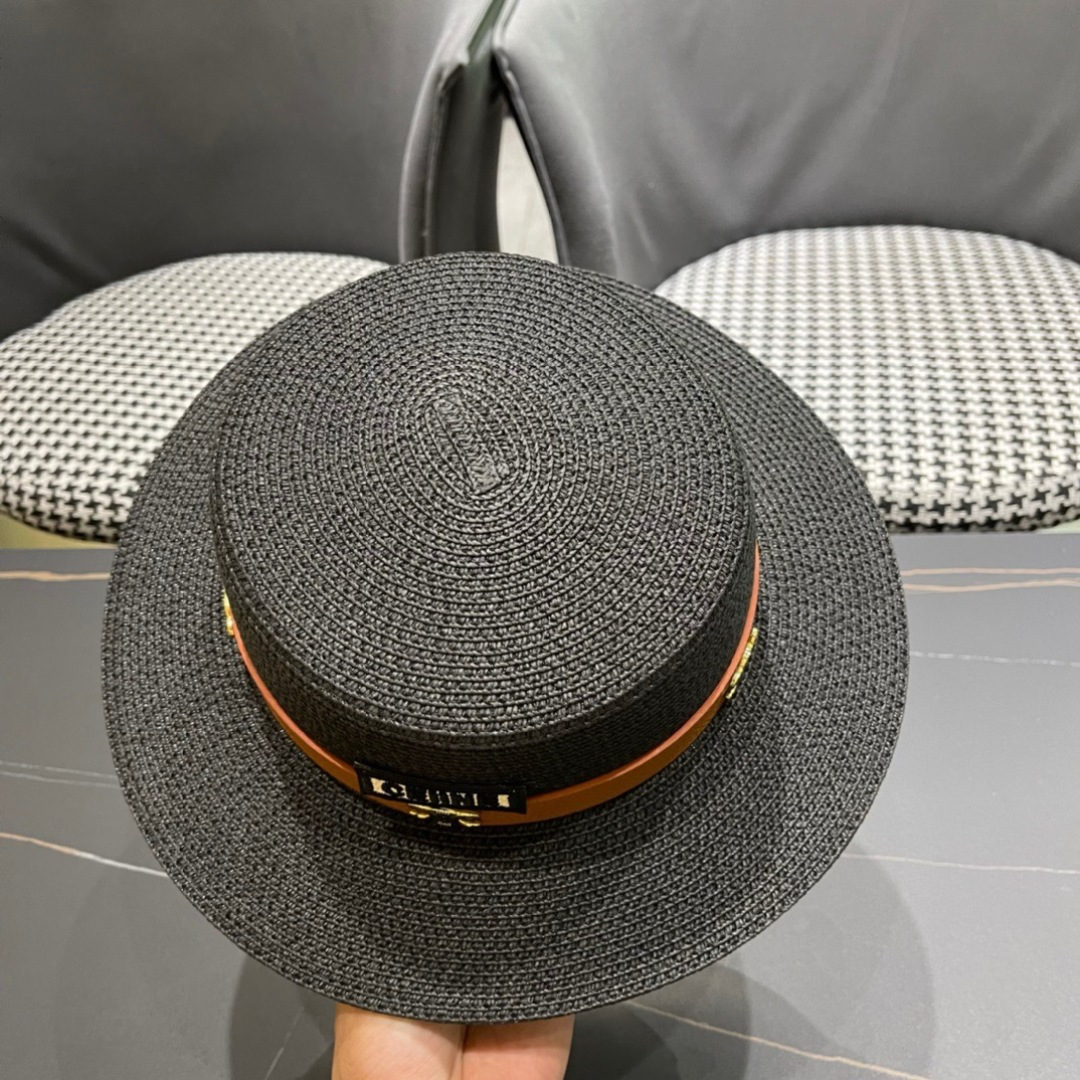  Celine赛琳2025新款平顶草帽、高级定制，库存多，出街必备，头围57cm