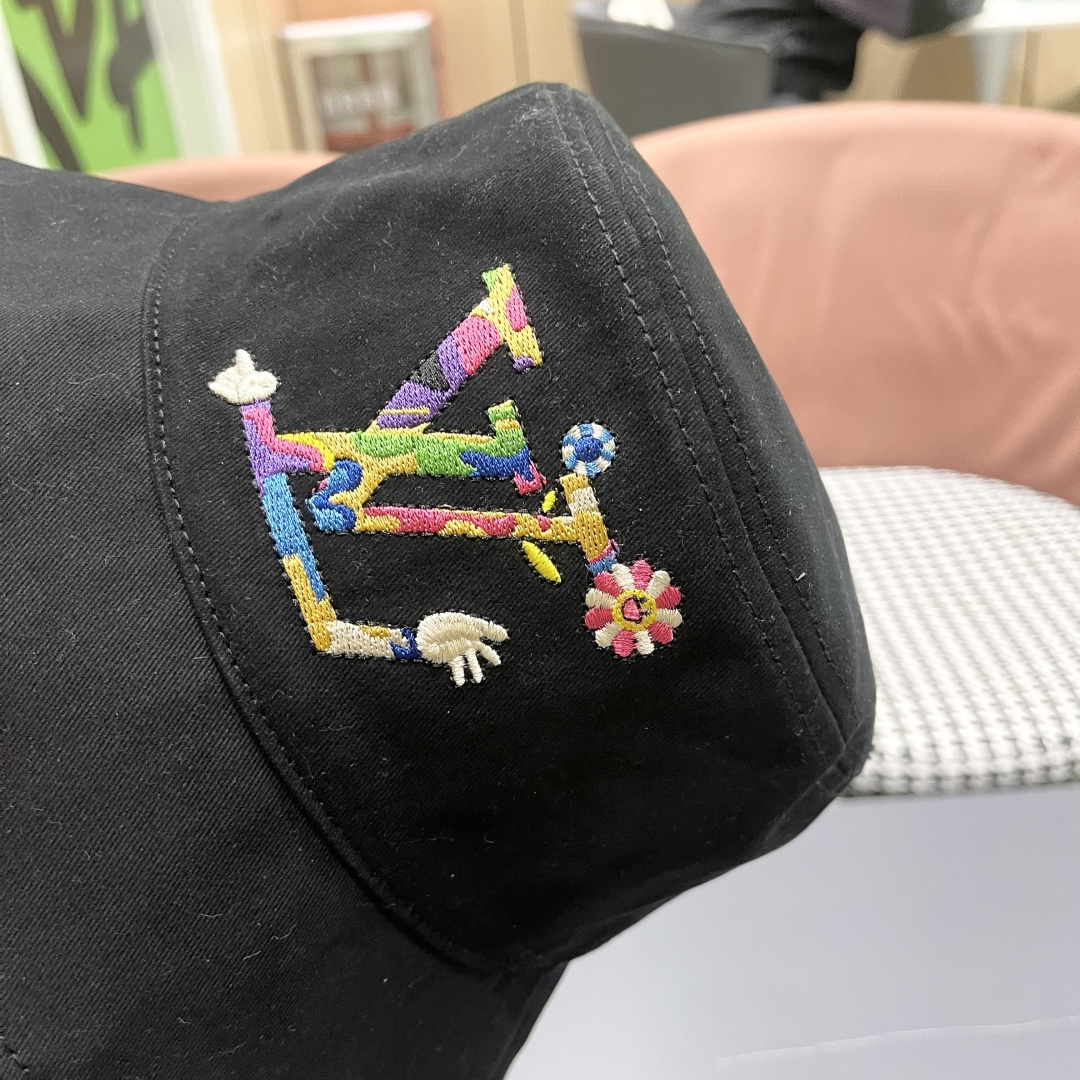  Lv 路易威登新2025新款渔夫帽女春秋百搭盆帽男休闲遮阳帽
子潮牌字母刺绣