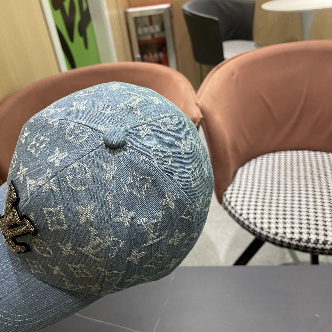  LV路易威登新款原单棒球帽，LV牛仔提花，专柜11开模订制，原版帆布面料 轻盈透气！质量超赞，基础头围