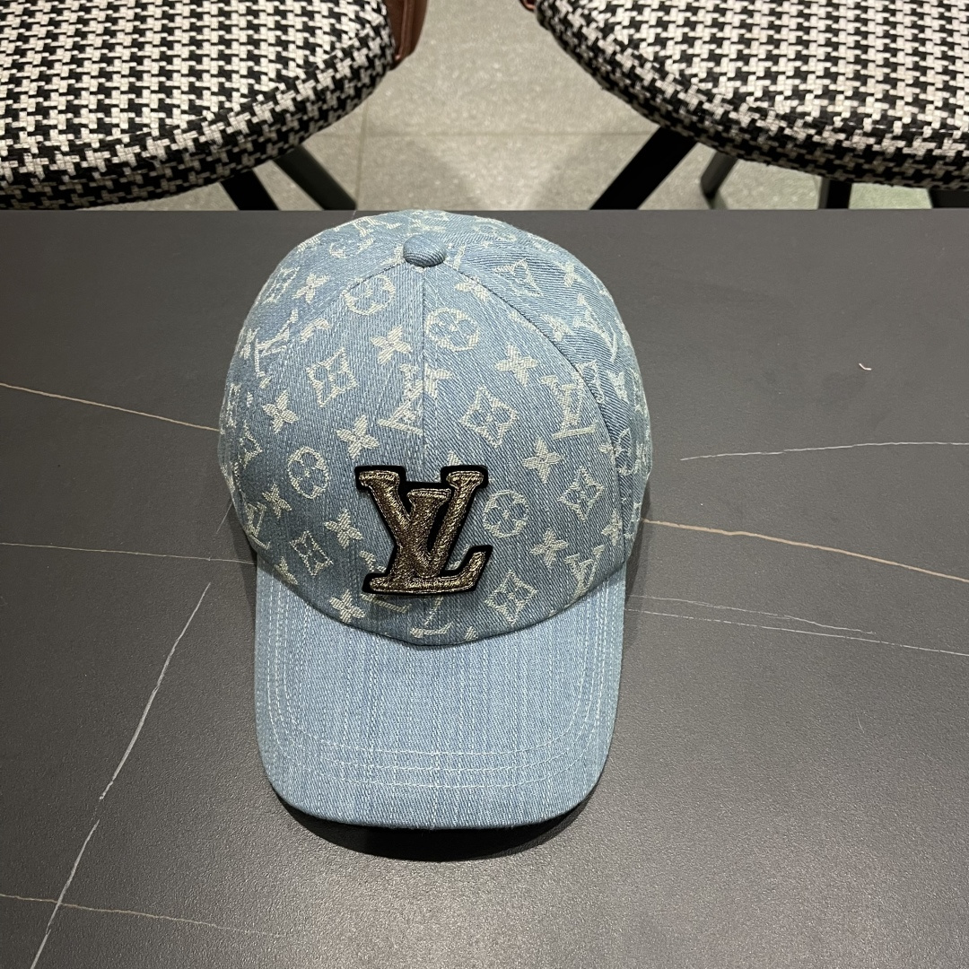  LV路易威登新款原单棒球帽，LV牛仔提花，专柜11开模订制，原版帆布面料 轻盈透气！质量超赞，基础头围