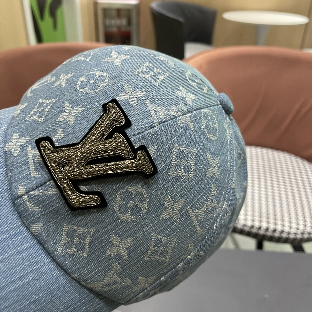  LV路易威登新款原单棒球帽，LV牛仔提花，专柜11开模订制，原版帆布面料 轻盈透气！质量超赞，基础头围