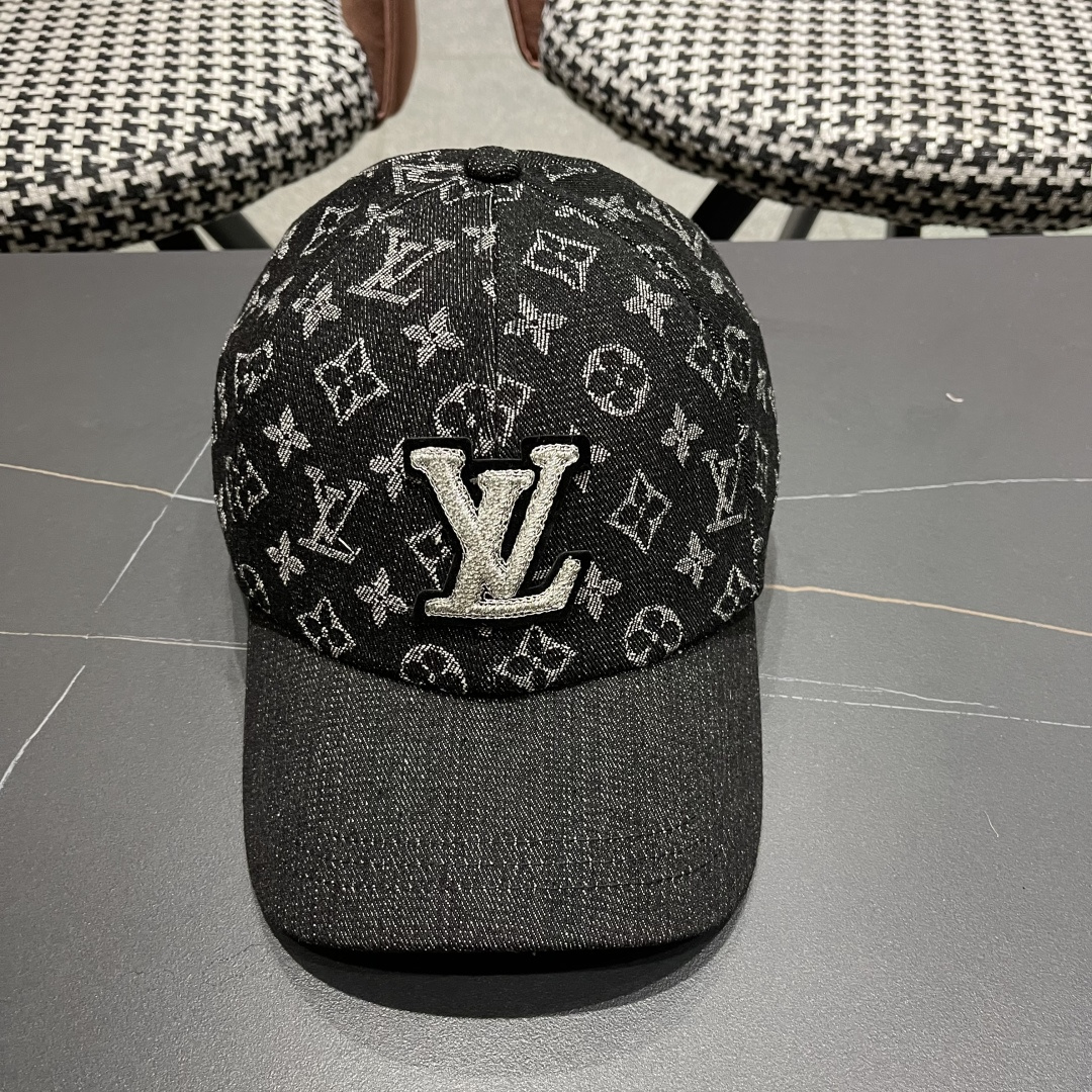  LV路易威登新款原单棒球帽，LV牛仔提花，专柜11开模订制，原版帆布面料 轻盈透气！质量超赞，基础头围