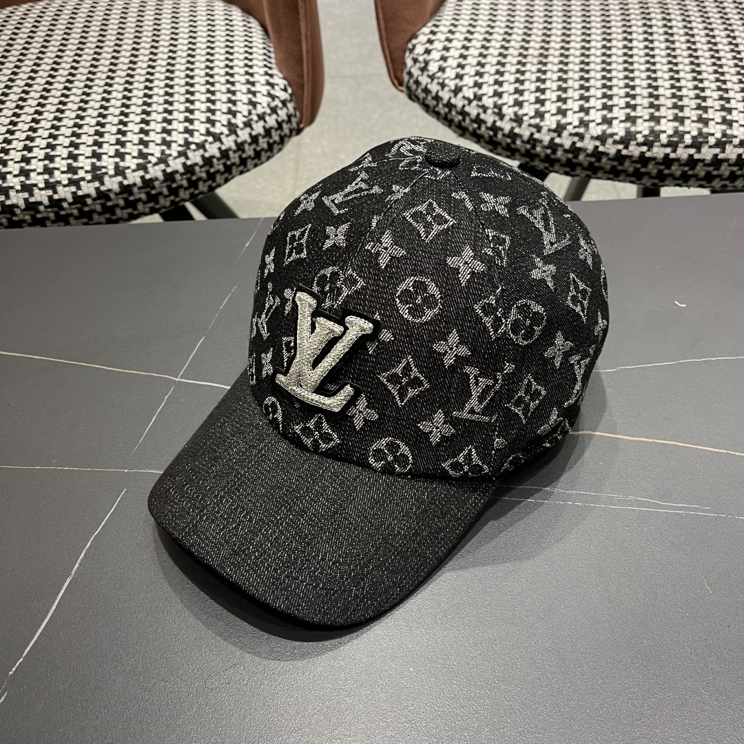  LV路易威登新款原单棒球帽，LV牛仔提花，专柜11开模订制，原版帆布面料 轻盈透气！质量超赞，基础头围