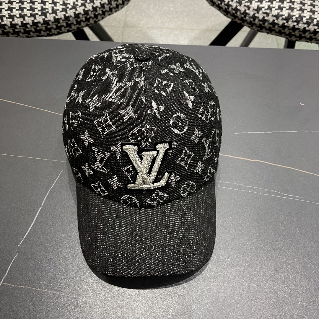 LV路易威登新款原单棒球帽，LV牛仔提花，专柜11开模订制，原版帆布面料 轻盈透气！质量超赞，基础头围