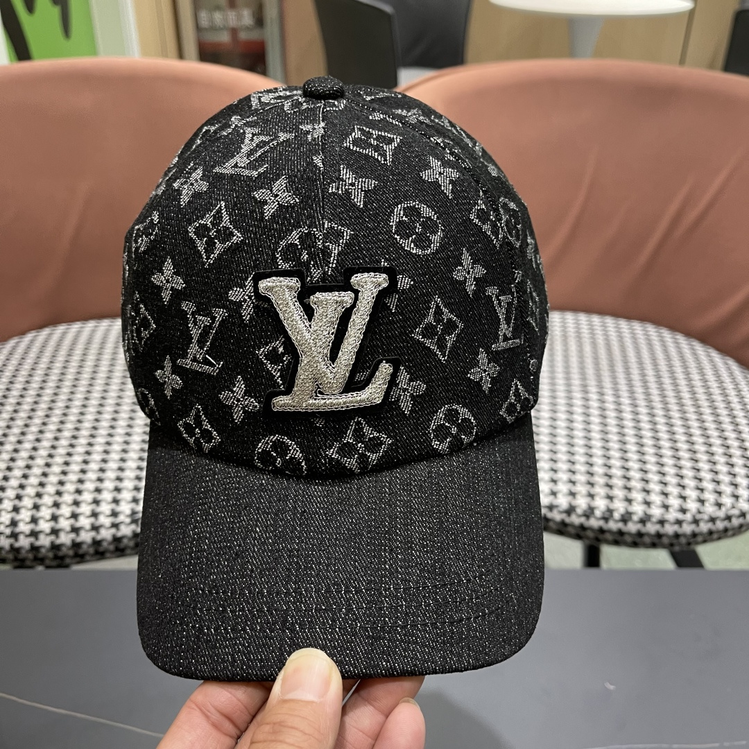  LV路易威登新款原单棒球帽，LV牛仔提花，专柜11开模订制，原版帆布面料 轻盈透气！质量超赞，基础头围