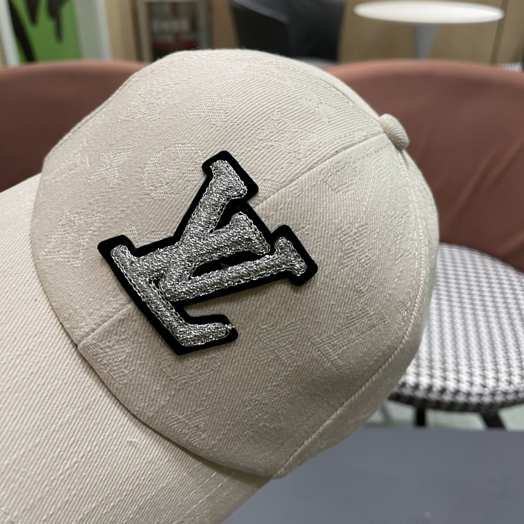  LV路易威登新款原单棒球帽，LV牛仔提花，专柜11开模订制，原版帆布面料 轻盈透气！质量超赞，基础头围