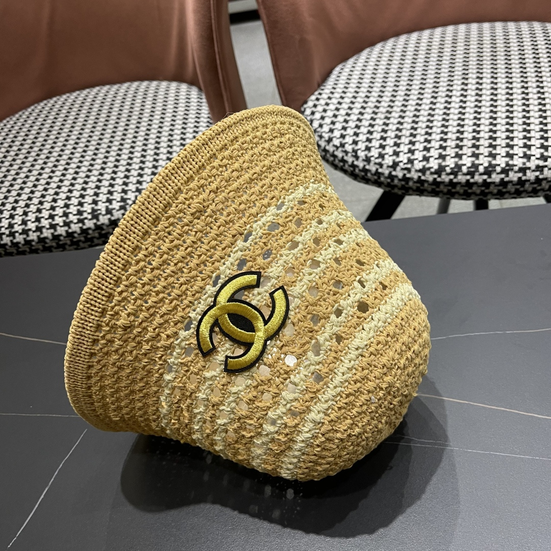  香奈儿CHANEL 草编渔夫帽女 2025 新款夏季日系显脸小百搭草帽
海边沙滩遮阳防晒帽