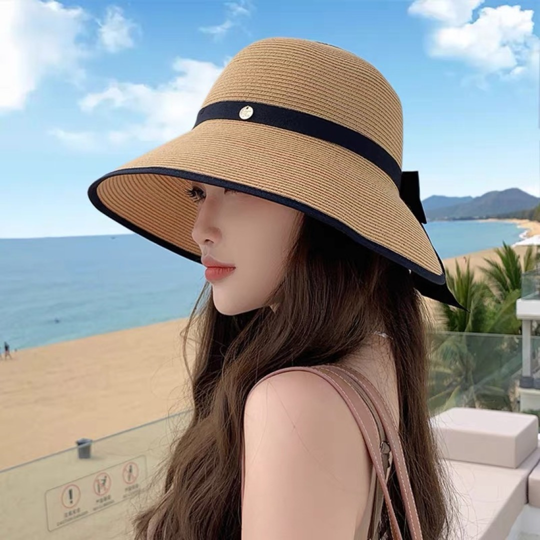  CELINE赛琳夏季大檐出游防晒遮阳草编防紫外线可折叠空顶帽
百搭时尚帽子女潮