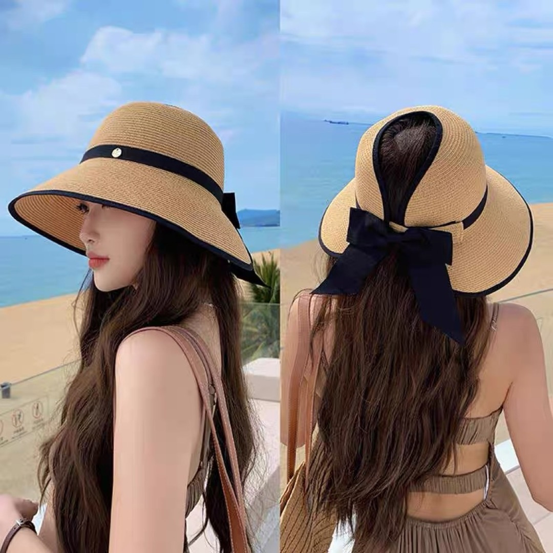  CELINE赛琳夏季大檐出游防晒遮阳草编防紫外线可折叠空顶帽
百搭时尚帽子女潮