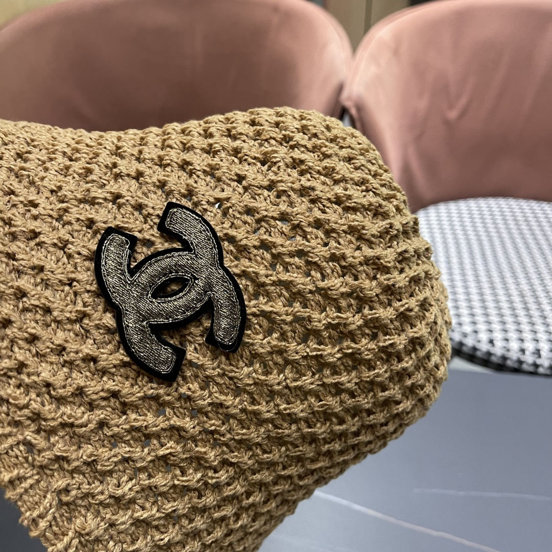  Chanel 香奈儿韩国遮脸水桶帽编织百搭短檐圆顶
品脸小时尚渔夫帽女