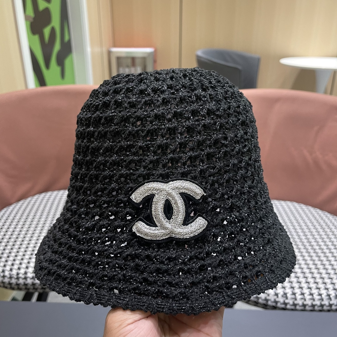  Chanel 香奈儿韩国遮脸水桶帽编织百搭短檐圆顶
品脸小时尚渔夫帽女