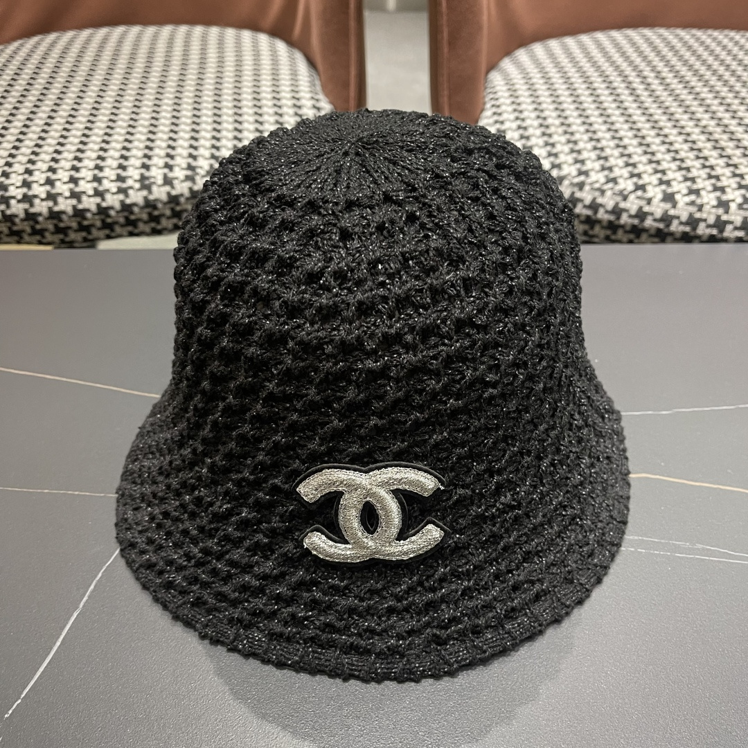  Chanel 香奈儿韩国遮脸水桶帽编织百搭短檐圆顶
品脸小时尚渔夫帽女