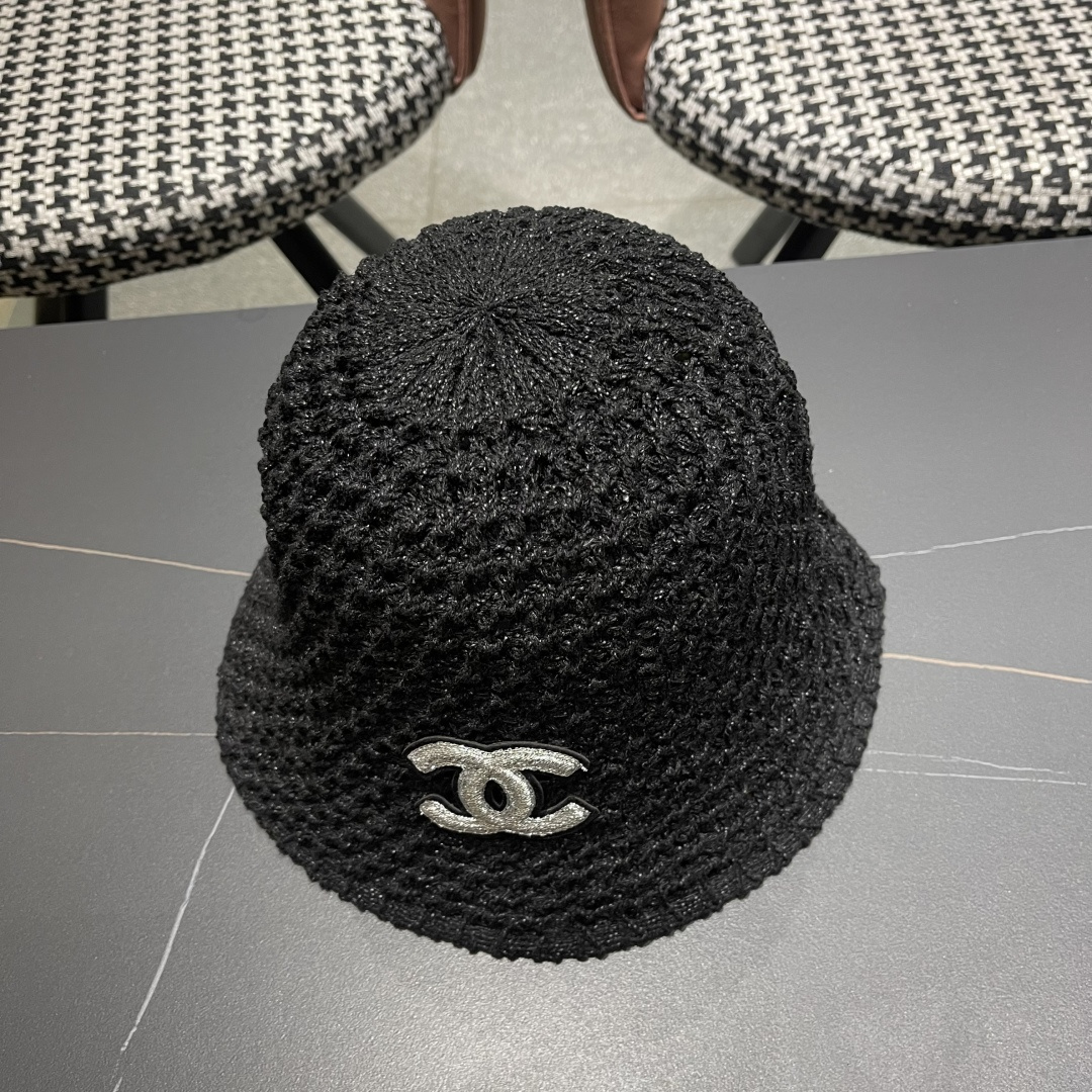  Chanel 香奈儿韩国遮脸水桶帽编织百搭短檐圆顶
品脸小时尚渔夫帽女