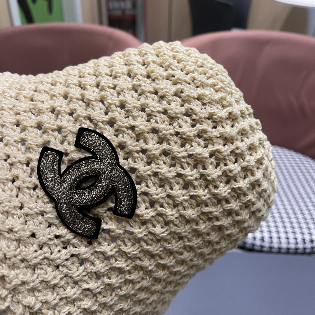  Chanel 香奈儿韩国遮脸水桶帽编织百搭短檐圆顶
品脸小时尚渔夫帽女