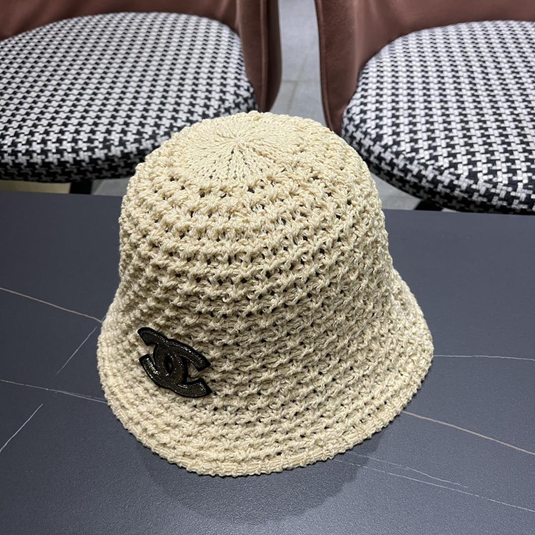  Chanel 香奈儿韩国遮脸水桶帽编织百搭短檐圆顶
品脸小时尚渔夫帽女