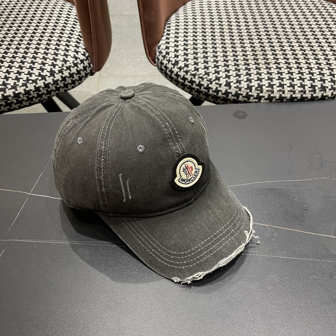  Moncler蒙口新款棒球帽，原版帆布料纯棉内里，轻盈透气！质量超赞，基础头围56，贴片可调节。