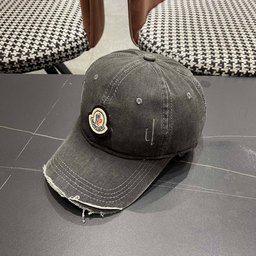  Moncler蒙口新款棒球帽，原版帆布料纯棉内里，轻盈透气！质量超赞，基础头围56，贴片可调节。